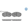 Image de Kit De Plaquettes De Frein, Frein À Disque Meyle-Original Quality 025 239 1719/W Meyle 0252391719/W Citroen;Fiat;Peugeot