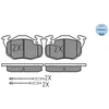 Image de Kit De Plaquettes De Frein, Frein À Disque Meyle-Original Quality 025 209 0618/W Meyle 0252090618/W Citroen;Peugeot