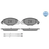 Image de Kit De Plaquettes De Frein, Frein À Disque Meyle-Original Quality 025 231 3518/W Meyle 0252313518/W Citroen