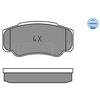 Image de Kit De Plaquettes De Frein, Frein À Disque Meyle-Original Quality 025 239 2120 Meyle 0252392120 Citroen;Fiat;Peugeot