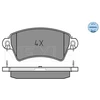 Image de Kit De Plaquettes De Frein, Frein À Disque Meyle-Original Quality 025 233 9617 Meyle 0252339617 Citroen;Peugeot