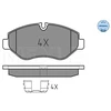 Image de Kit De Plaquettes De Frein, Frein À Disque Meyle-Original Quality 025 291 9220 Meyle 0252919220 Mercedes-Benz;Volkswagen