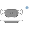 Image de Kit De Plaquettes De Frein, Frein À Disque Meyle-Original Quality 025 231 8118 Meyle 0252318118 Fiat;Lancia