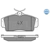 Image de Kit De Plaquettes De Frein, Frein À Disque Meyle-Original Quality 025 234 6316 Meyle 0252346316 Nissan