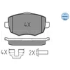 Image de Kit De Plaquettes De Frein, Frein À Disque Meyle-Original Quality 025 7316 Meyle 0252407316 Lancia