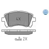 Image de Kit De Plaquettes De Frein, Frein À Disque Meyle-Original Quality 025 235 5817/W Meyle 0252355817/W Subaru