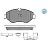 Image de Kit De Plaquettes De Frein, Frein À Disque Meyle-Original Quality 025 292 2920 Meyle 0252922920 Iveco
