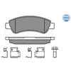 Image de Kit De Plaquettes De Frein, Frein À Disque Meyle-Original Quality 025 244 6519 Meyle 0252446519 Citroen;Fiat;Peugeot