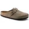 Image de Birkenstock - Boston SFB Suede Leather - Sabots Taupe - 41 - Étroit