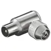 Image de 1APRO Lot de 2 Connecteurs Coaxial Angle 9,5mm Métal Mâle pour connexion Câble Coaxial