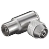 Image de Coax angle jack (metal) with screw fixing - For connection with a coax cable