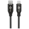 Image de Câble de Données et de Charge USB-C / Lightning - 2m - Noir