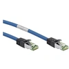 Image de Câble de raccordement réseau 45660 RJ45 CAT 8.1 S/FTP 2 m bleu sans halogène, avec cliquet dencastrement, contacts dorés 1 pc(s)