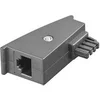 Image de goobay - Adaptateur téléphone - TAE-F (M) pour RJ-45 (F) - gris