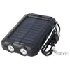 Image de Powerbank extérieur 8000mAh avec panneau solaire et fonction lampe de poche