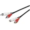 Image de CABLE AUDIO RALLONGE 2 RCA MALES / 2 RCA FEMELLES 2.5 m