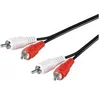 Image de CABLE AUDIO STEREO 2 RCA vers 2 RCA MALE 1,50 m