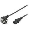 Image de goobay NK 101 S - Câble d'alimentation - power CEE 7/7 (M) incliné pour power IEC 60320 C13 droit - CA 250 V - 16 A - 2 m - noir