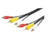 Image de CABLE RCA AUDIO VIDEO 3 RCA vers 3 RCA PLAQUé OR 10 m