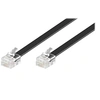 Image de goobay - Câble de ligne téléphonique - RJ-12 mâle pour RJ-12 mâle - 6 m - noir