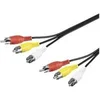 Image de CABLE RCA AUDIO VIDEO 3 rca vers 3 rca 3 m