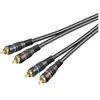 Image de CABLE AUDIO STEREO 2 RCA 2 RCA blindé OFC 99.99% 10 m