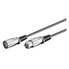 Image de MicroConnect - Rallonge de câble vidéo - XLR3 mâle pour XLR3 femelle - 2 m - noir