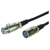 Image de Wentronics câble de raccordement xlr fiche xlr 3broches prise xlr 3 broches 6m noir