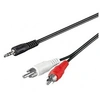 Image de CABLE AUDIO POUR CARTE SON 2 RCA / JACK 3.5MM² STEREO 20 m