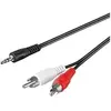 Image de CABLE AUDIO POUR CARTE SON 2 RCA / JACK 3.5MM² STEREO 15 m