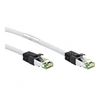 Image de goobay Cordon de raccordement RJ-45 (M) pour RJ-45 (M) 15 m SFTP, PiMF CAT 8.1 sans halogène, moulé, sans crochet, bloqué blanc