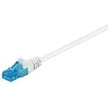 Image de goobay - Cordon de raccordement - RJ-45 (M) pour RJ-45 (M) - 1.5 m - UTP - CAT 6a - sans halogène, sans crochet, bloqué - blanc