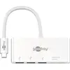 Image de : Hub USB-C avec 3 ports USB-A 3.0, lecteurs de carte SD et microSD