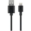 Image de Cable USB vers Lightning 1m M/M (Noir)