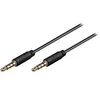 Image de goobay AVK 182-0150 mini - Câble audio - mini jack 4 pôles mâle pour mini jack 4 pôles mâle - 1.5 m - noir