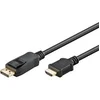Image de : Câble DisplayPort 1.2 vers HDMI 1.4 - 3 m