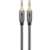 Image de Câble audio jack 3.5mm gold nylon tressé 3m