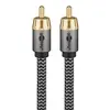 Image de Câble audio numérique rca coaxial subwoofer nylon tressé 2m