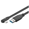 Image de Câble USB 3.0 UAB-C à 90° vers USB-A (3 m) Noir