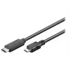 Image de goobay - Câble USB - Micro-USB de type B (M) pour 24 pin USB-C (M) - USB 3.1 - 60 cm - noir