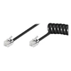 Image de goobay - Câble de téléphone - RJ-10 (M) pour RJ-10 (M) - 4 m - noir