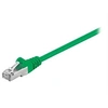 Image de goobay - Cordon de raccordement - RJ-45 (M) pour RJ-45 (M) - 50 m - SF/UTP - CAT 5e - moulé, sans crochet - vert