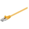 Image de goobay - Cordon de raccordement - RJ-45 (M) pour RJ-45 (M) - 2 m - SF/UTP - CAT 5e - moulé, rond, sans crochet - jaune