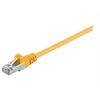Image de goobay - Cordon de raccordement - RJ-45 (M) pour RJ-45 (M) - 5 m - SF/UTP - CAT 5e - moulé, rond, sans crochet - jaune