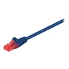 Image de goobay - Cordon de raccordement - RJ-45 (M) pour RJ-45 (M) - 2 m - UTP - CAT 6 - rond - bleu