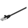 Image de goobay - Cordon de raccordement - RJ-45 (M) pour RJ-45 (M) - 2 m - SF/UTP - CAT 5e - moulé - noir