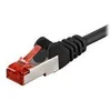 Image de goobay - Câble réseau - RJ-45 (M) pour RJ-45 (M) - 3 m - pairs in metal foil (PiMF) - CAT 6 - sans halogène, moulé - noir