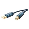 Image de ClickTronic - Câble USB - USB type B (M) pour USB (M) - USB 2.0 - 1.8 m - gris