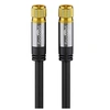 Image de 70664 câble satellite avec fiche f pour récepteur dvb-s 75 ohms câble internet modem, routeur noir