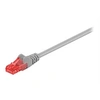 Image de goobay - Cordon de raccordement - RJ-45 (M) pour RJ-45 (M) - 3 m - UTP - CAT 6 - moulé, rond, sans crochet, bloqué - gris